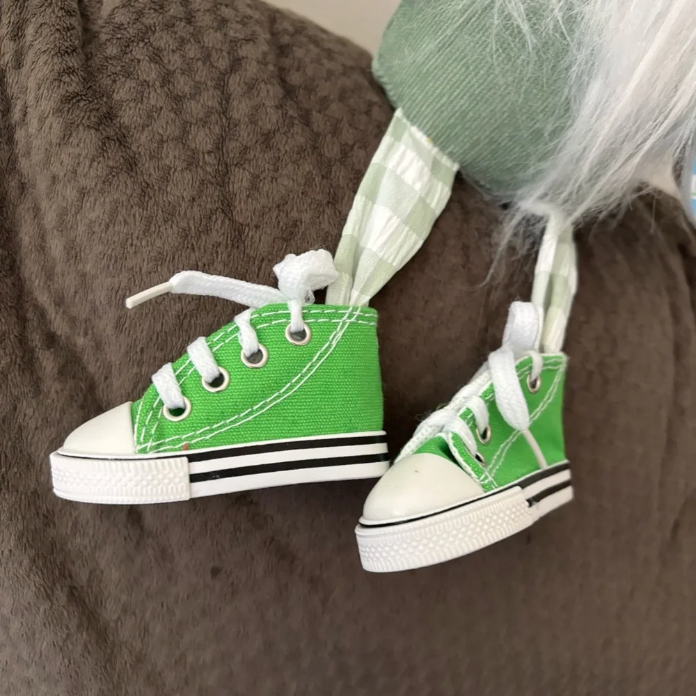 Green Bunny Fabric Table Top Gnome - Picture 5 of 8